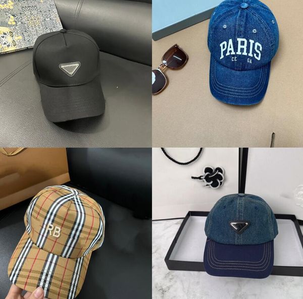 Chapeau de luxe pour hommes et femmes, casquette de baseball brodée, vente en gros, casquette d'été pour femmes, protection solaire, chapeaux rétro classiques