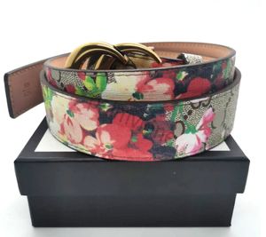 luxe mannen ontwerpers riemen damesriemen heren tailleband hoge kwaliteit mode casual lederen riem taillebanden voor man vrouw bloemkleur riemcinturones GGG 3.0-4.0cm