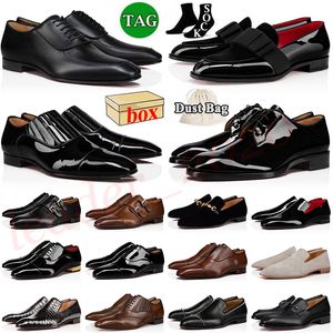 2024 Designer Bottoms Casual Men Red Dress Shoes Business Wedding Low Original Slip-ons Platform Sneakers Trainers Laces-ups Oxfords Loafers Vintage Luxury Maat 50