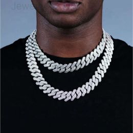 Bijoux de luxe pour hommes, broche Miami, grosse chaîne à maillons cubains, plaqué or glacé, bijoux Hip Hop, collier en diamant glacé