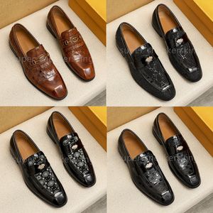 Chaussures de luxe en cuir pour hommes, mocassins à la mode pour mariage formel, chaussures de styliste pour hommes, tailles 38 à 46