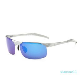 Luxury-Men Gafas de sol polarizadas UV400 de verano 2020 Nuevos hombres deportes al aire libre Marco de PC reflectante Gafas de sol Parkour Me Gafas deportivas para viajes