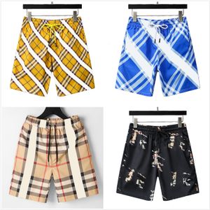 Short rayé à carreaux de luxe pour hommes et femmes Summer Fashion Streetwear Maillots de bain à séchage rapide Pantalons de plage imprimés Asie Taille M-3XL # 99