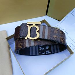 Cinturón de lujo para hombre Cinturón de diseñador 3,8 cm Diseño con estampado de caballero 105-125 cm Hebilla de aleación de zinc Cinturón para hombre Moda Estilo versátil Disponible a doble cara