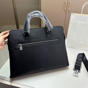 Luxe herenaktentas, saffianoleer, echt computerleer, messengertas, designer zakelijke crossbodytas, documententas, laptoptas, reistas, handtas Tote