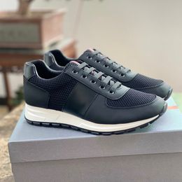 Zapatos Deportivos Casuales de Lujo para Hombre Copa Americana Tejido Técnico Hombre Tela de Malla Zapatillas de Deporte Zapato Charol con Cordones Zapatillas de Corredor al Aire Libre Suela de Goma Negro Azul 46