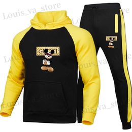 Luxury diseñador para hombres Sweet Swinter Swinter Ropa de invierno para hombres Traguos de joggadores Jugadores Juegos de pantalones de chaqueta Ccie para hombres Sportswear T230814