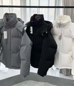 Veste d'hiver parka en duvet de luxe pour hommes, parka en duvet pour femmes européennes et américaines marque de mode en plein air à capuche veste de doudoune chaude en plein air