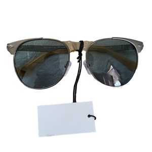 Luxe heren gepolariseerde zonnebril Rijgbril voor mannen Women merkontwerper mannelijke vintage zwarte piloot zonnebril