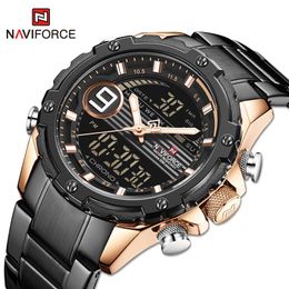 Montres de sport de luxe pour hommes analogique numérique militaire double affichage montre-bracelet à Quartz horloge étanche Relogio Masculino montres-bracelets