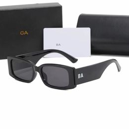 Gafas de sol de lujo para hombre, gafas de sol de marca para mujer, minimalistas y de alta calidad con gafas de sol en caja