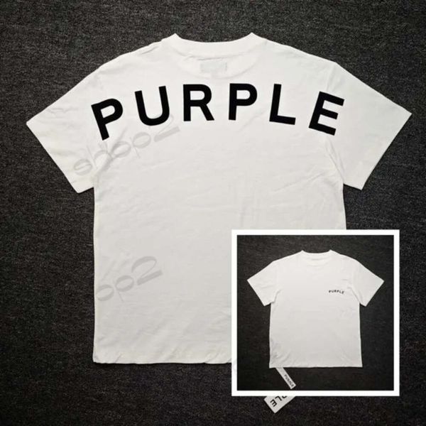 T-shirt pour hommes de luxe Nom de la chemise violette Punk T-shirt Designer T-shirt Round Cou à manches courtes Modèle de lettres coton Coton Breatch Casual Summer Maglittet 738