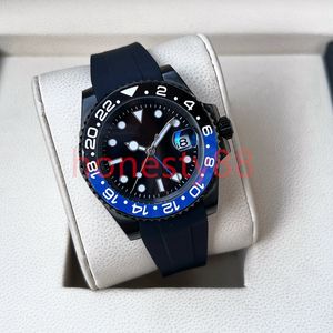 Luxury Men's's Watch 40mm Black Blue Dial Automatic 2813 Mouvement montre Sports Men's Watch 904L