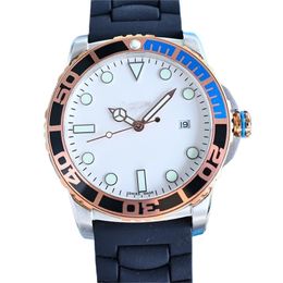 Luxury heren Watch 41 mm saffierglas 2813 roestvrijstalen wijzerplaat digitale datum horloge automatische wikkelingsbeweging horloge rubberen riem ontwerper mannen op zakenreis