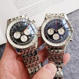 Reloj de lujo para hombre, esfera ultragrande de 47mm, correa de acero Boutique 316L, resistente al agua, relojes Whiteface