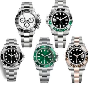 Luxe heren kijken Hoogwaardige roestvrijstalen automatisch horloge 41 mm modemerk Saffier waterdichte mechanisch horloge