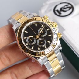 Luxe herenhorloge ST9 roestvrijstalen band 40 mm automatisch mechanisch uurwerk designer horloge saffierglas keramiek ingelegd witte wijzerplaat Dhgate 007 horloges