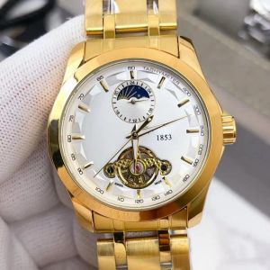 Montres-bracelets de luxe pour hommes Tissoity 1853 Tourbillon Automatic Machinery Watch Womens business sports Movement Montres-bracelets Montre-bracelet moderne