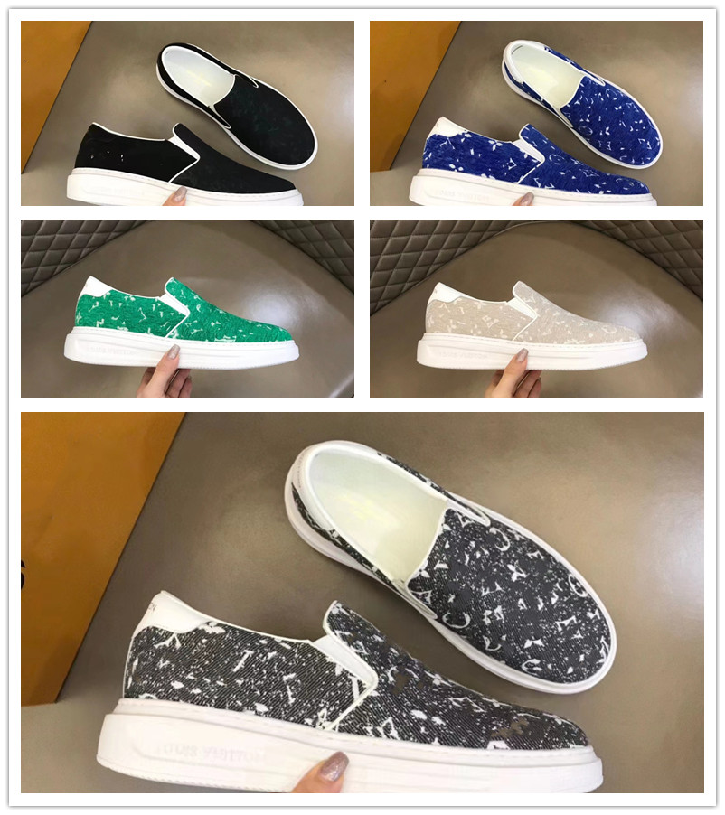 Lüks Erkekler Süet Sneaker Marka Tasarımcı Sıradan Ayakkabı Zaman Aşırı Deri Spor Ayakkabı Açık Yürüyüş Düz Platform Slip-On Düşük Top Runner Man Boyutu EU38-45