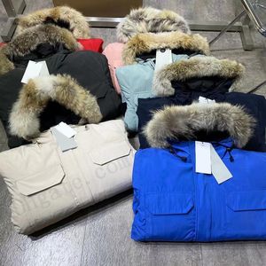 Luxe mannen dikke wollen jas dames heren winter donsparka's bovenkleding expeditie designer jassen heren warme jas klassiek wit zwart 2688