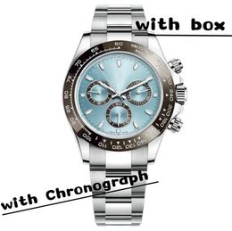Luxe herenhorloge 2813 Automatisch / quartz uurwerk Horloges Volledig roestvrijstalen sportchronograaf Herenhorloges lichtgevende montre de luxe Horloges geschenken
