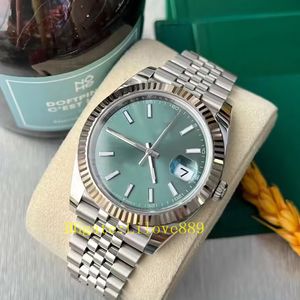 Luxe Heren Horloge 2813 Automatische Horloges Datejust 41mm 126334 Oyster Steel Wimbledon Dial Oyster Armband