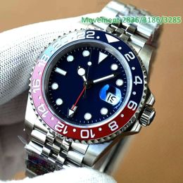 Luxury Men Watch Paket Pakes Fonctionnels Paket Mens de haute qualité Watch Green 40 mm Dial Pepsi Cozel Batman Watch 283631863285 Mouvement mécanique automatique CL