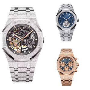 Les hommes de luxe regardent les femmes montre de créateur montre à mouvement mécanique automatique 41mm montre givrée hommes sports et loisirs saphir étanche designer hommes montre