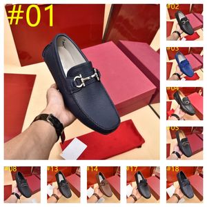 70 Model Luxe kantoor Men Wedding Echte lederen schoen Formele zakelijke ronde teen voor man kledingschoenen heren Oxford Flats maat 38-46