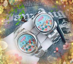 Luxe Hommes Femmes Amoureux Couple Montre 41mm 36mm 31mm Mouvement Mécanique Automatique Horloge Décontractée Acier Inoxydable 904L 5TM Étanche Fleurs Squelette Montre-Bracelet