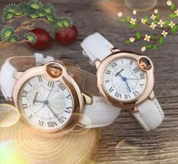 Luxe Hommes Femmes Romain Réservoir Cadran Robe Montres Véritable Bracelet En Cuir Relogio Feminino Dame Quartz Couple Amoureux Horloge Montre-Bracelet Cadeaux