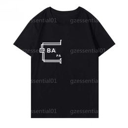 Luxe mannen dames t-shirt ontwerper t-shirt mode t-shirt letter print trendy los casual top jeugdpaar t-shirt oversized vrouw t shirts man tee shirt wit