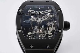 Luxury Men/Women Watch Designer SuperClone Watch RM27 RM027 SuperClone Active uitgerust tourbillon met automatisch