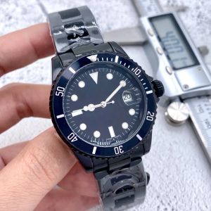 Relojes de pulsera de lujo para hombre, bisel de cerámica negro de zafiro, diseñador de acero inoxidable, reloj mecánico automático de 40 mm para hombre, relojes para mujer