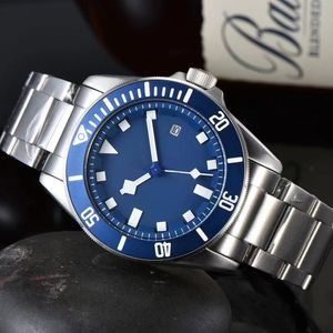 Relojes mecánicos automáticos de lujo para hombre, caja de cerámica de 42mm, reloj de acero inoxidable, relojes azules, relojes de pulsera, regalo de Navidad