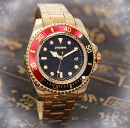 Montres de luxe pour hommes à grand cadran 43 mm rouge bleu horloge en acier inoxydable affaires décontractées cool quartz date automatique montres-bracelets de natation non mécaniques Montre de luxe cadeaux