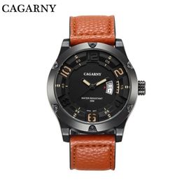 Luxe heren cagarny horloges zilveren multifunctionele chronograaf roestvrij staal casual horloge klok Montres homme261a