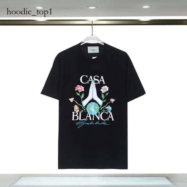 Lujo para hombre Casablanc Diseñador Camiseta Camisas Ropa Moda Camisetas Marca Camiseta Top Ejército Hombre Manga de algodón Ropa para hombre Chándal Ocio Ropa de mujer 9203