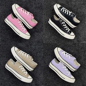 Zapatos casuales para hombres de lujo 70 Sneakers de diseñador Plataforma Black White Buey Pergmento Hola Campo de girasol Surplus Green Dark Burgoundy esmalte rojo Red Pink Women Shoes