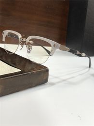 Luxury herenontwerper mode zonnebrillen frames voor mannen dames optisch frame voor vrouwen chr ontwerpglazen aanpasbare receptvlakte met EMI -coating brillen