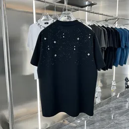Diseñador de lujo para hombre camiseta diseñador vestir letras impresión de marca clásica suelta hip hop calle tela de algodón suave mujer vestir tamaño S-XL 2024