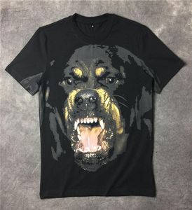 Camisetas de diseño para hombres de lujo Mujeres Hip Hop T Shirt 3d Rottweiler Diseñador Camiseta TEE9746485
