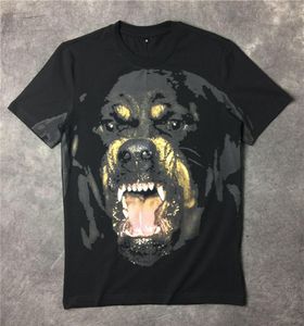 Camisetas de diseñador para hombres de lujo Mujeres Hip Hop T Shirt 3d Rottweiler Diseñador Camiseta Tee6086215