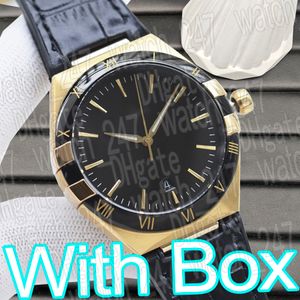 Montre de luxe pour hommes avec bracelet en caoutchouc, mouvement automatique, bracelet en cuir de veau en acier inoxydable 316, verre minéral résistant aux rayures, superclone avec boîte