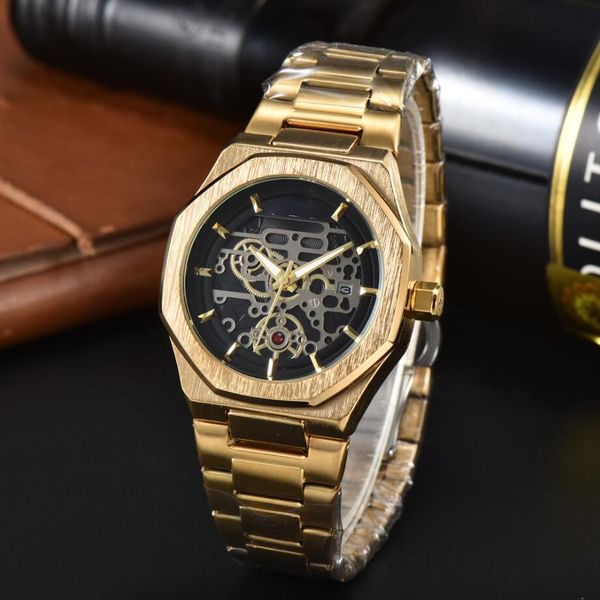 Relojes de lujo para hombres Reloj de pulsera de cuarzo de calidad Relojes AP Relojes de pulsera Royal Oak de estilo clásico Esfera de moda Correa de acero inoxidable Relojes pulsera