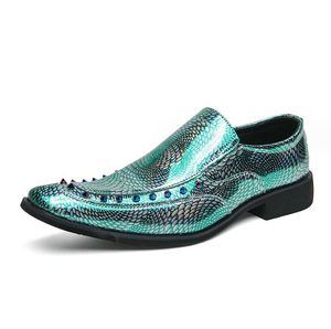 Zapatos de vestir de lujo para hombre, zapatos formales de cuero con punta estrecha a la moda, zapatos de boda de diseñador para hombre, botas de vestir de fiesta Oxford para niños