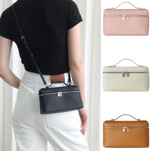 Luxe extra pocket lp19 tas dames echt lederen loro piana koppeling cosmetische tassen tote crossbody handtas camerabak ontwerper portemonnee pochette schoudertassen