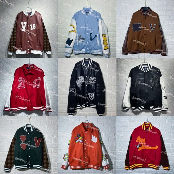 Vestes de luxe pour hommes Baseball Varsity Jacket Designer Hip Hop Street Manteaux Hiver Chaud Vêtements d'extérieur décontractés