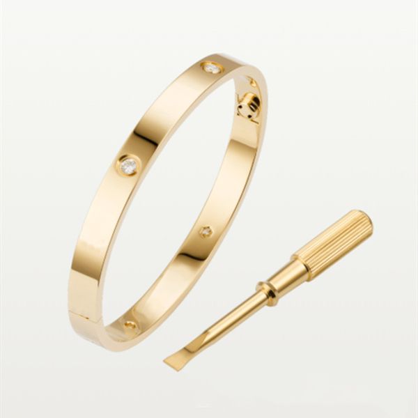 bijoux de luxe pour hommes marque designer bracelets de charme bracelets en or pour les couples je t'aime vis diamant manchette personnalisée bracelet de tennis bracelet en argent conception bijoux