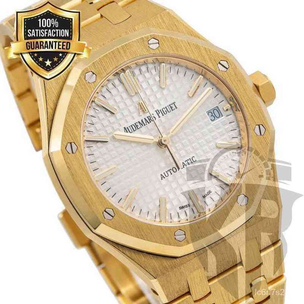 Reloj mecánico de lujo para hombre, esfera blanca y dorada automática para hombre, reloj de pulsera de marca k r Shop Nme3 Swiss Es